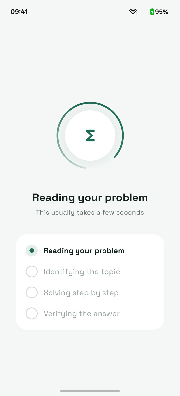 Organic chemistry solver working through reading, identifying and solving stages